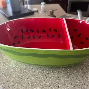 Watermelon porcelain dish